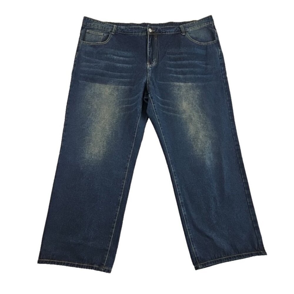 Manfinity Jeans Men's 5XL (50x31) Indigo Wash Stretch Denim EUC Comfort Workwear